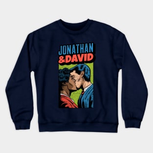 Jonathan & David - The Gayest Biblical Couple - Jewish Humor Crewneck Sweatshirt